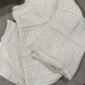 Zara Cream Knit dress sz Large ladies